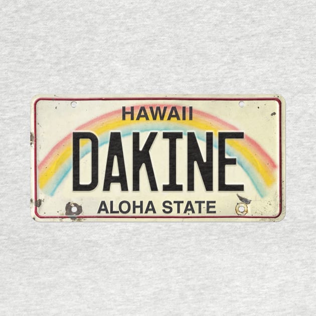 Dakine Vintage Hawaii License Plate by HaleiwaNorthShoreSign